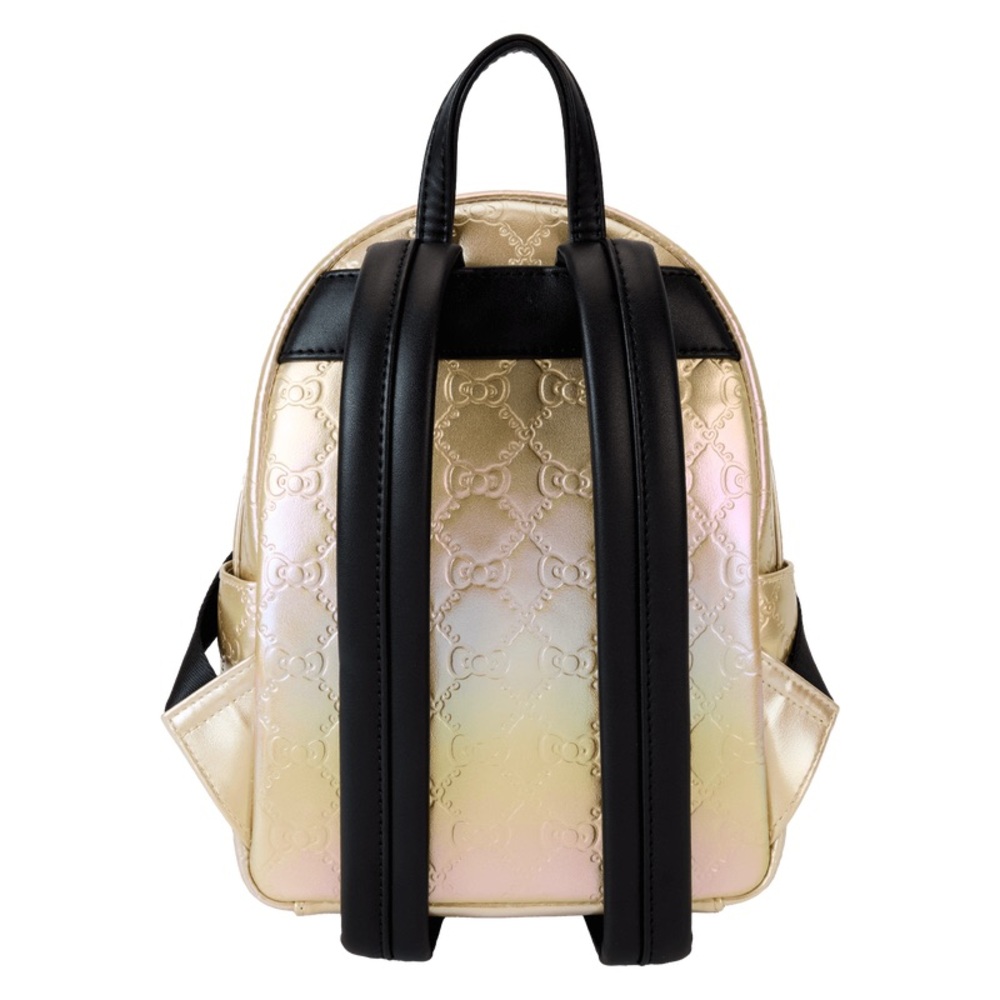 Hello Kitty Loungefly Sanrio Metallic Gold Backpack 50th Anniversary - Picture 5 of 12